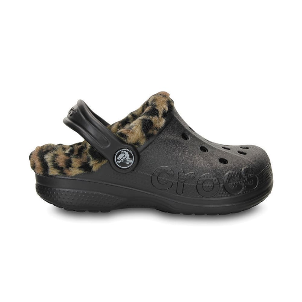 girls lined crocs