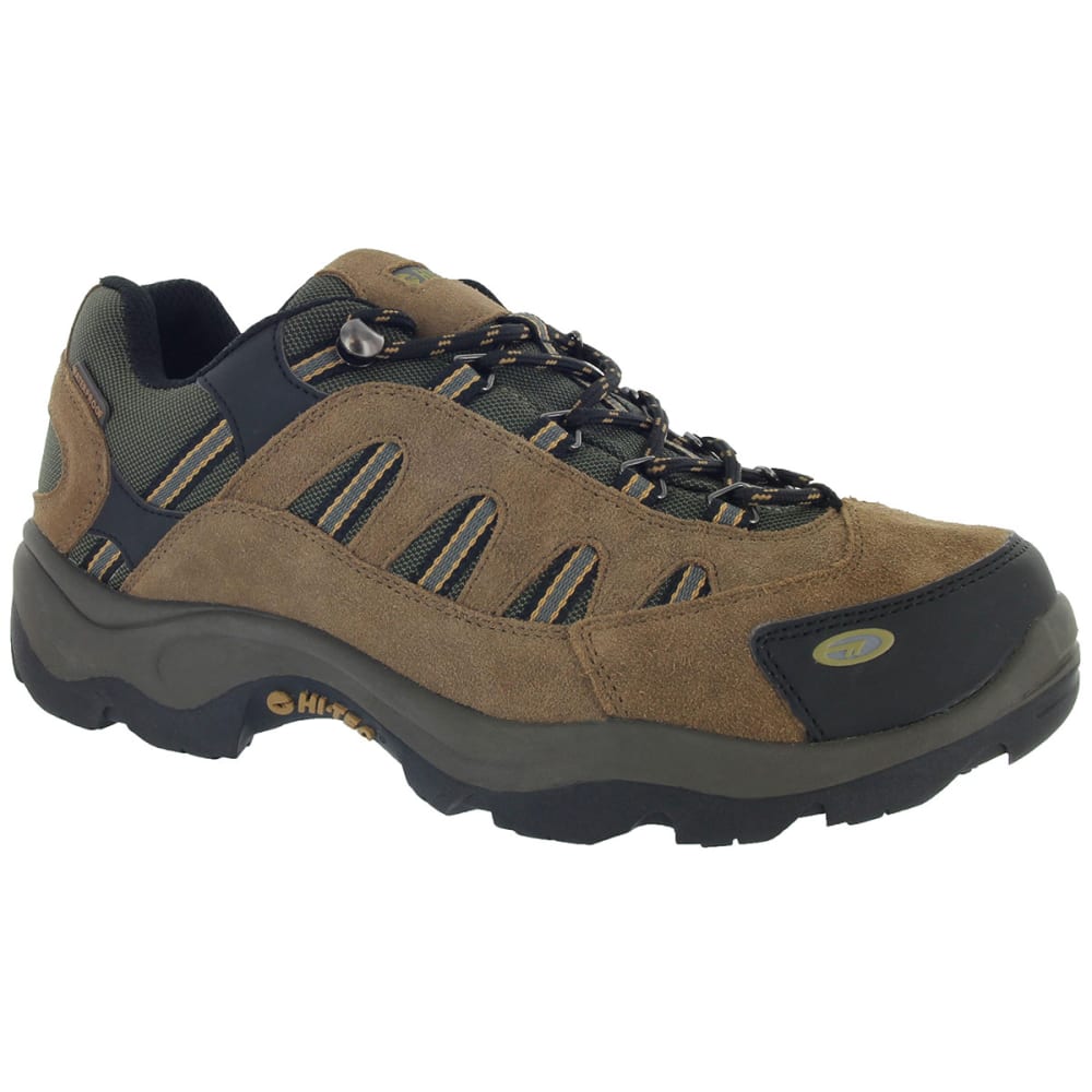 HI-TEC Men's Bandera Low WP Hiking Shoes, Bone/Brown/Mustard,Wide 8