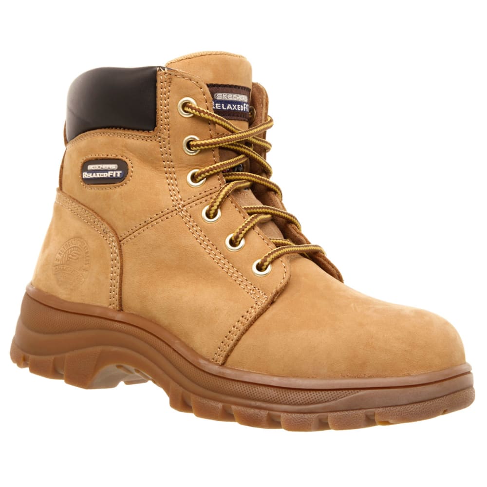 SKECHERS Women's Workshire Peril Steel Toe Work Boots 6