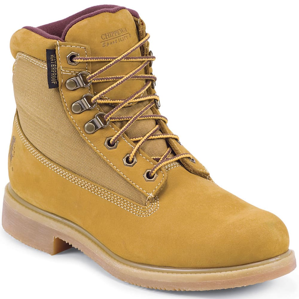 CHIPPEWA Men's Nubuc Utility Rugged Worked Boots 6.5