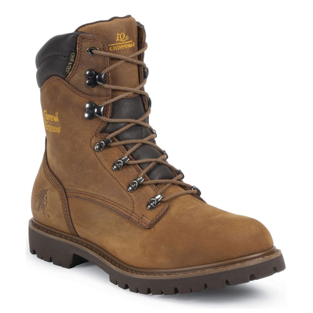 CHIPPEWA Men's 55068M 8 in. IQ Work Boots 9.5