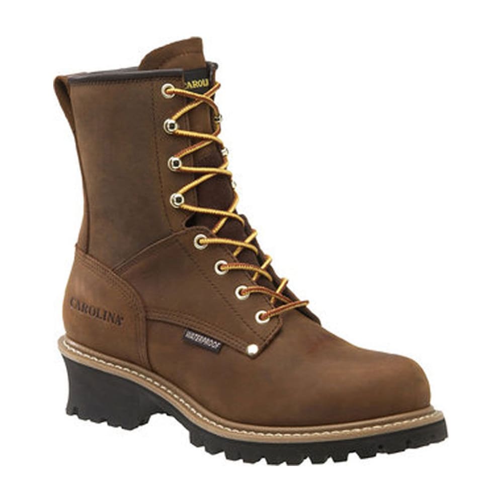 CAROLINA Men's 8 in. Crazy Horse Waterproof Work Boots, Wide Width 8