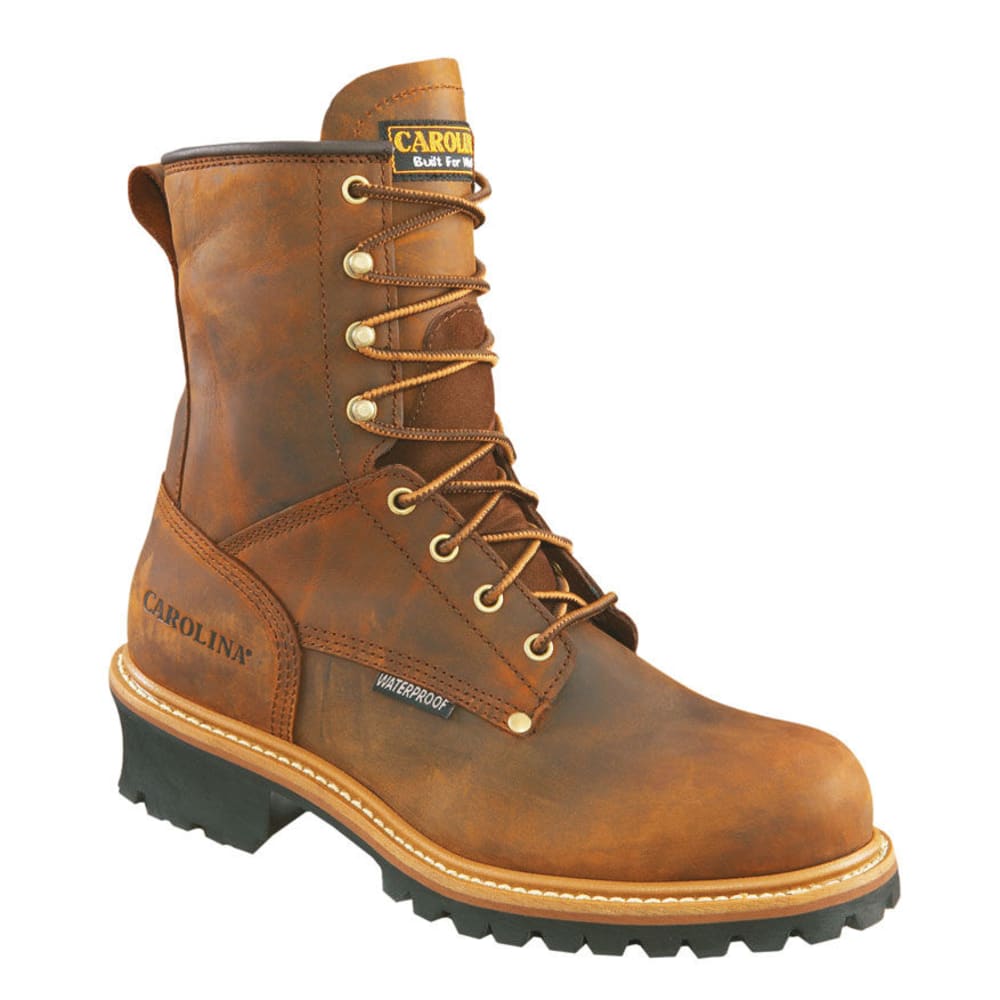 CAROLINA Men's 8 in. Crazy Horse Steel Toe Waterproof Work Boots 8
