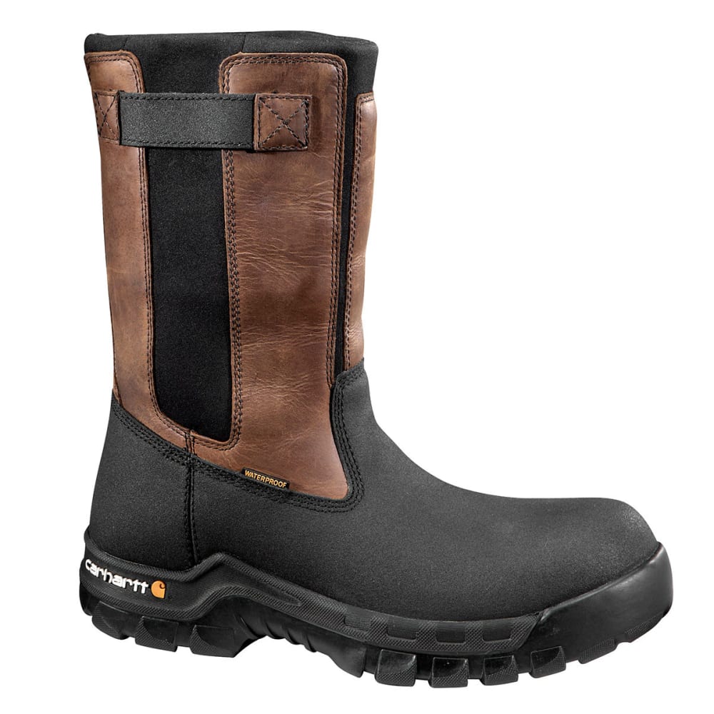 CARHARTT Men's 10-Inch Rugged Flex Waterproof Comp Toe Pull-On Boots 8