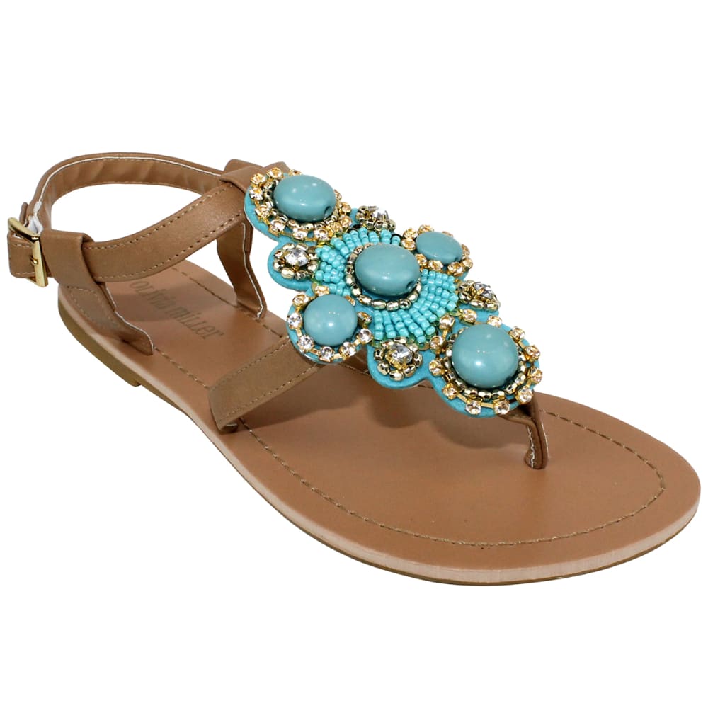 OLIVIA MILLER Women's Beaded Flat Sandals - Bob’s Stores