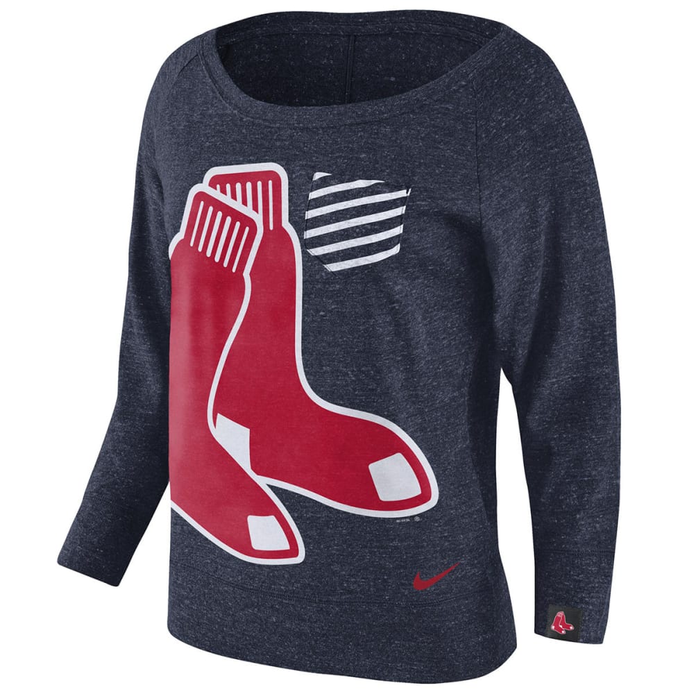 NIKE Women's Boston Red Sox Gym Vintage Crew Long-Sleeve Shirt - Bob’s ...