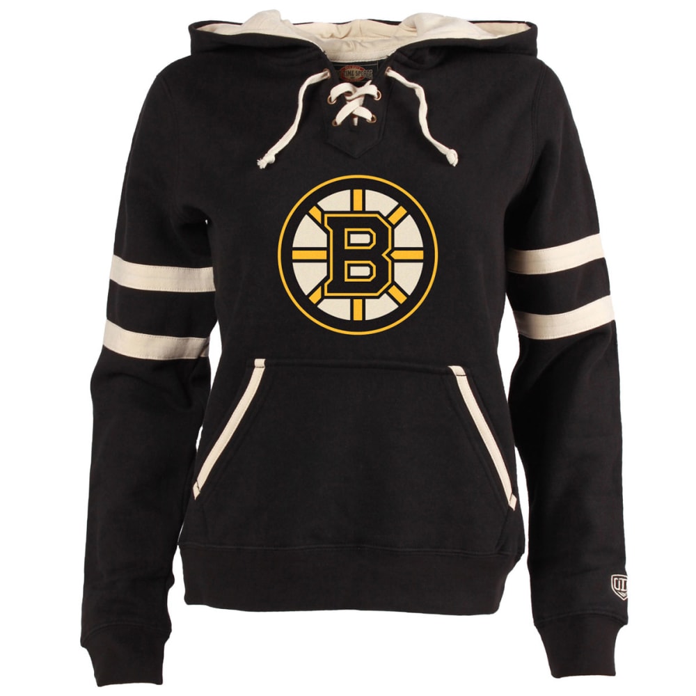 bruins lace up hoodie