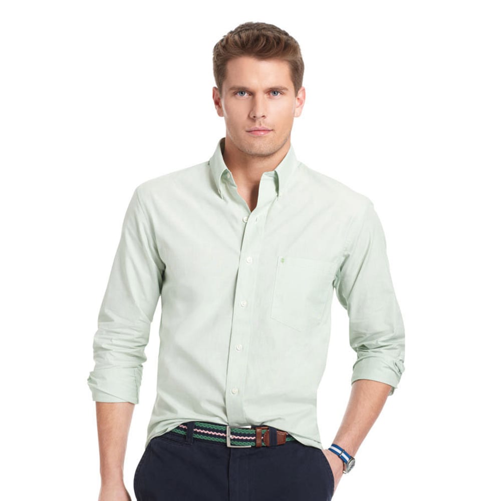 IZOD Men's Essential Solid Woven Shirt S