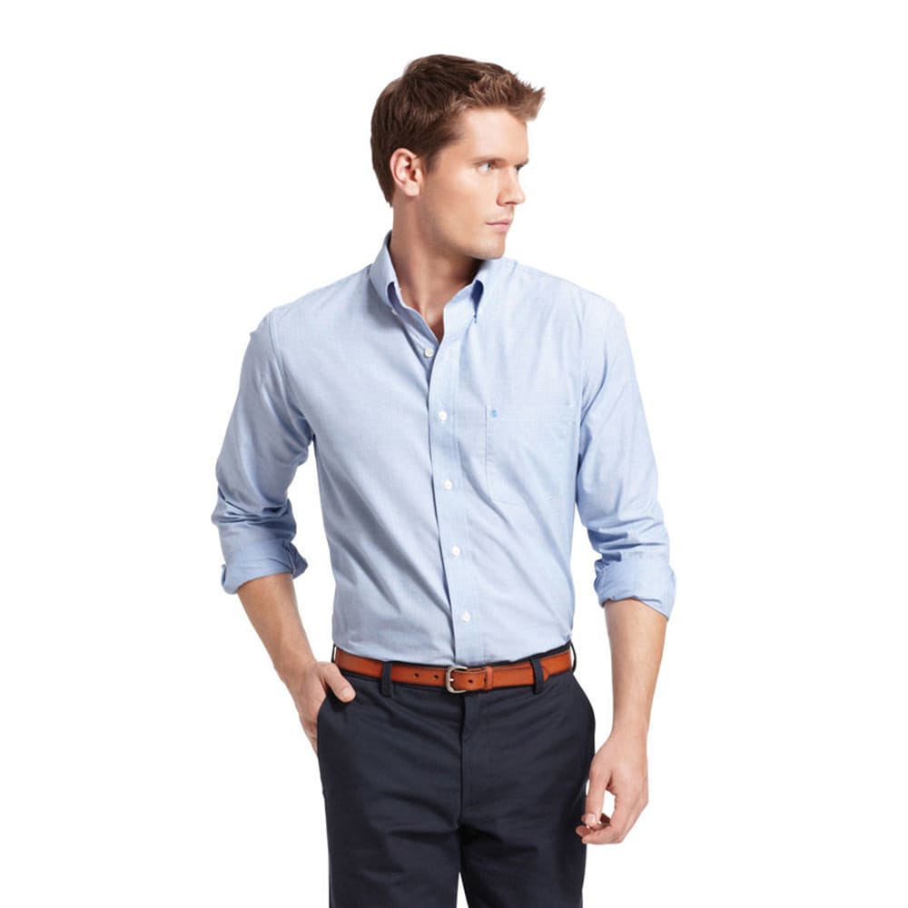 IZOD Men's Essential Solid Woven Shirt S