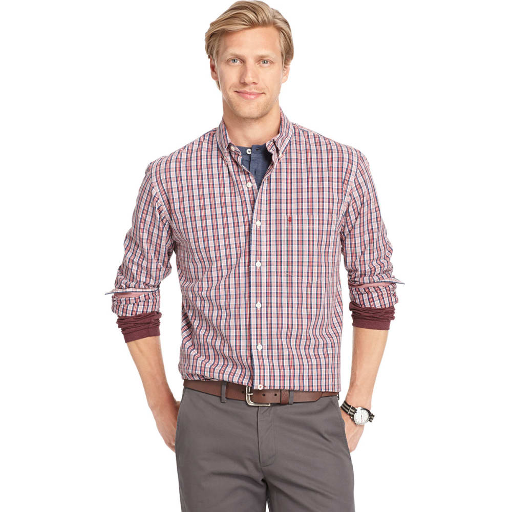 IZOD Men's Essential Plaid Casual Button-Down Shirt - Bob’s Stores