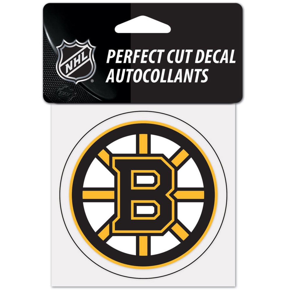 BOSTON BRUINS 4 x 4 in. Perfect Cut Decal ONE SIZE