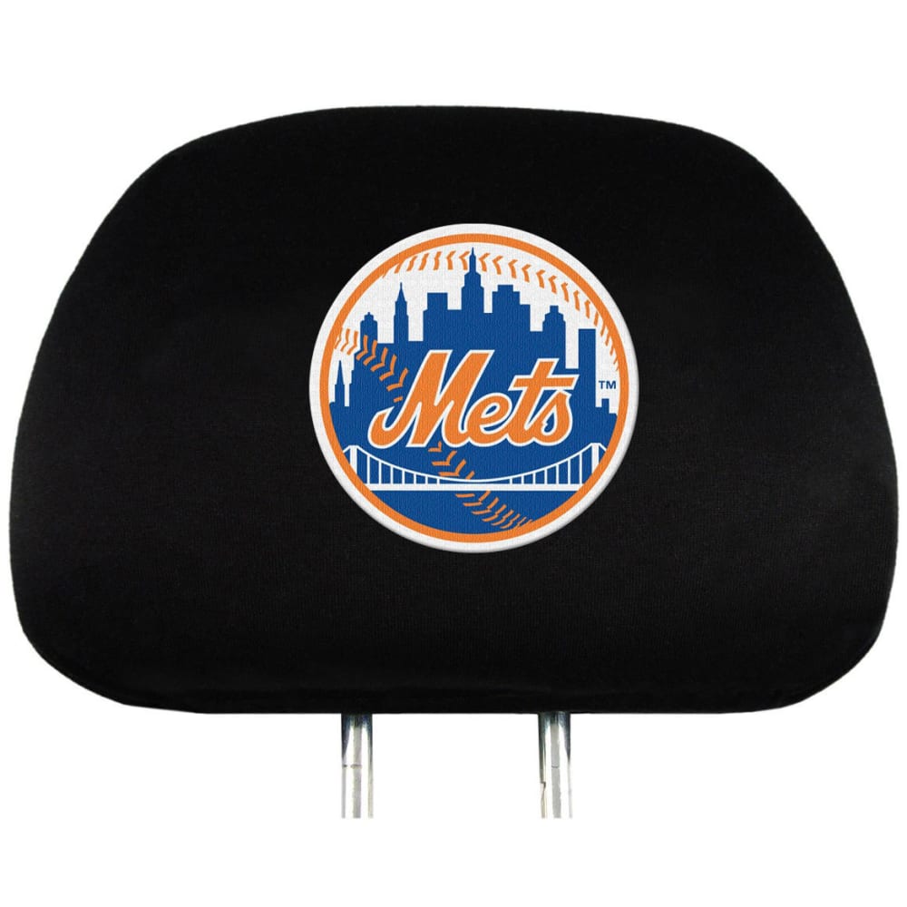 NEW YORK METS Car Headrest Covers, 2 Pack ONE SIZE