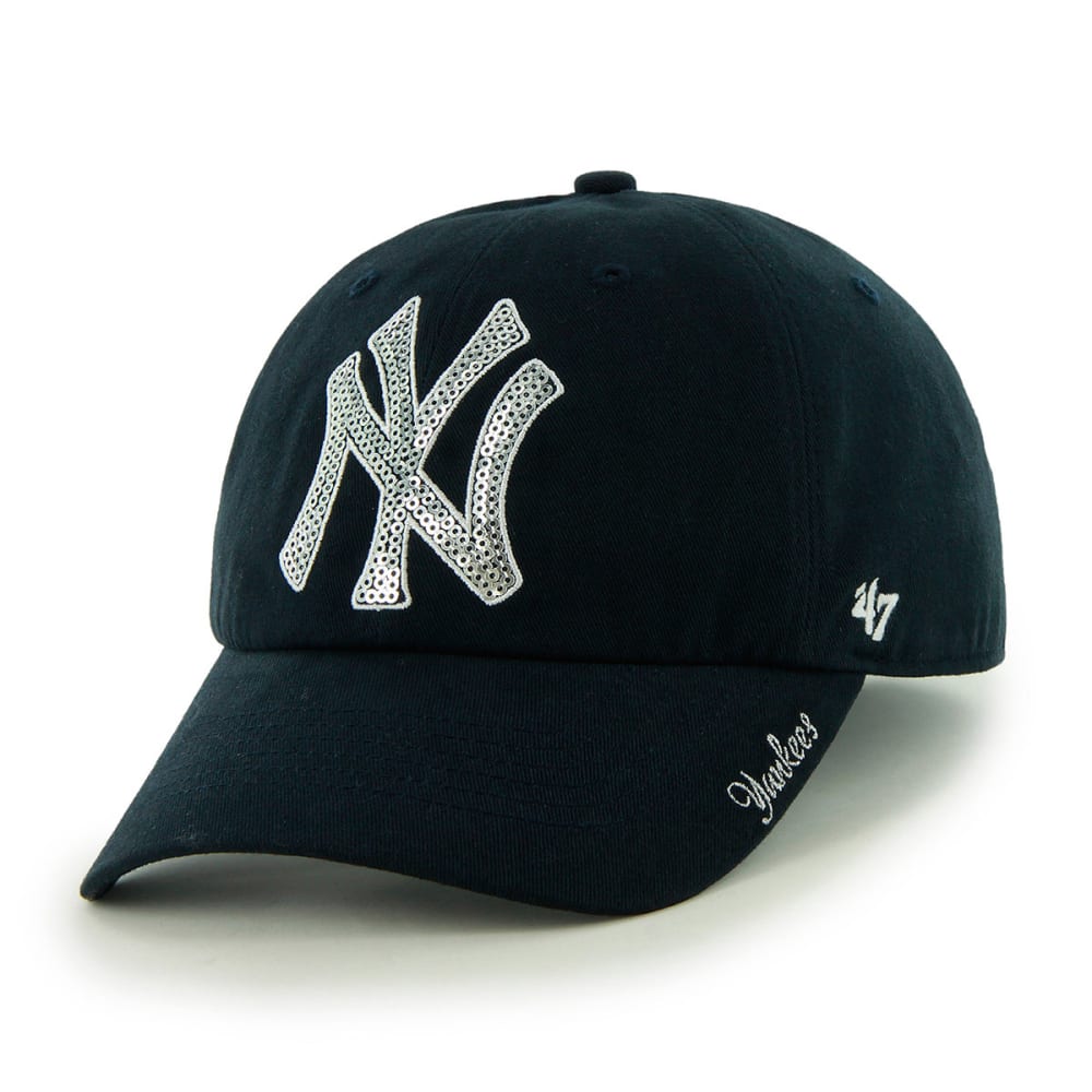 NEW YORK YANKEES Women's '47 Sparkle Adjustable Cap ONE SIZE