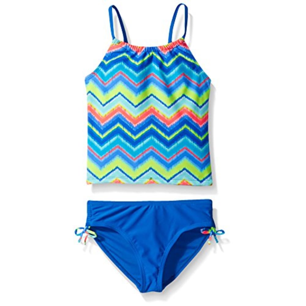 ANGEL BEACH Girls' Groove Chevron Flounce Tankini - Bob’s Stores