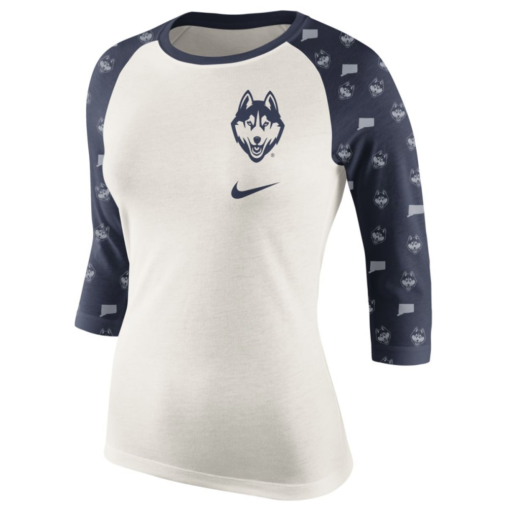 UCONN Women's Nike Tri-Blend 3/4 Tee M
