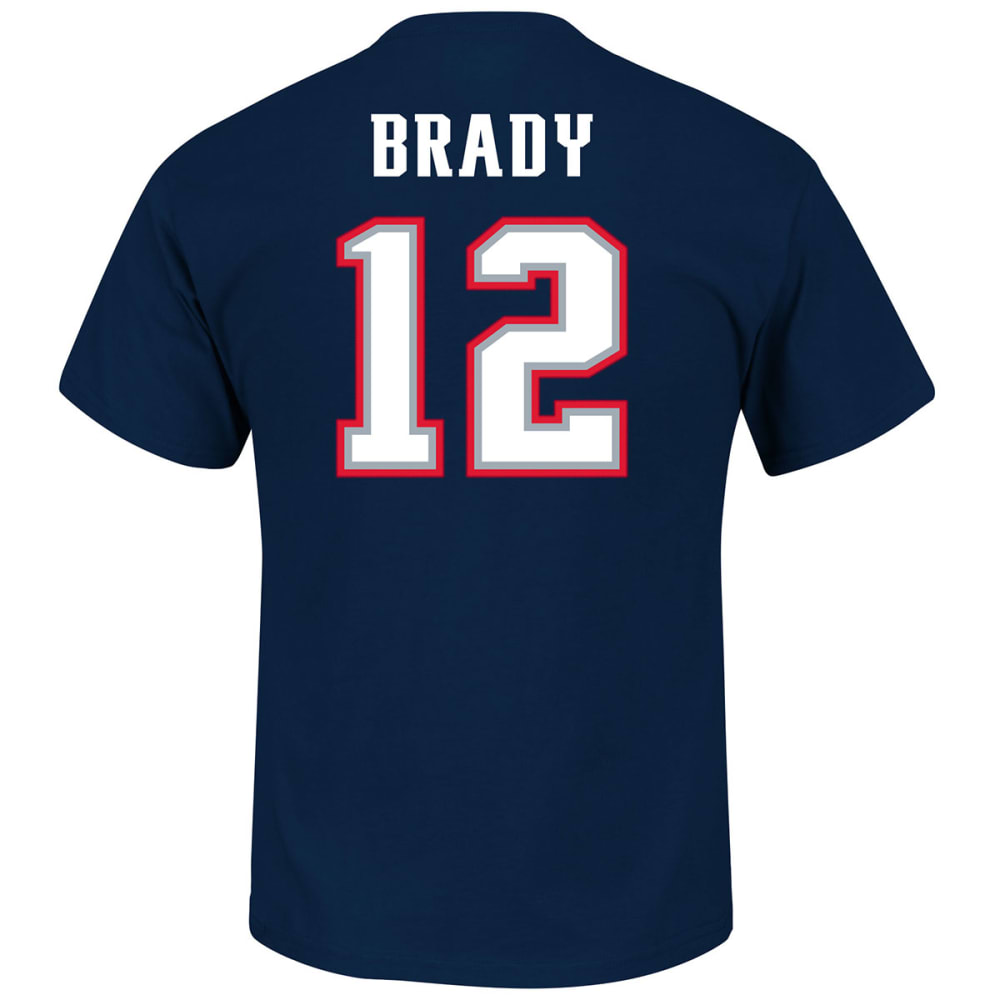 NEW ENGLAND PATRIOTS Men's Eligible Receiver #12 Brady Name and Number Tee S