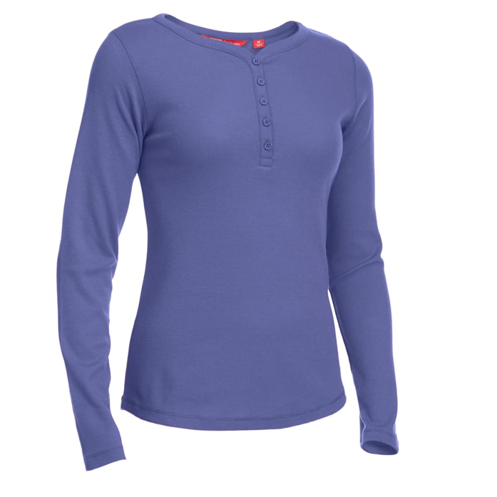 EMS Women's Lakeside Waffle Henley Long-Sleeve Tee XS