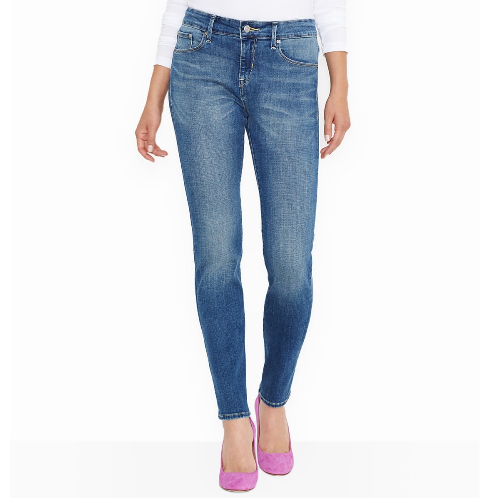 LEVI'S Women's Mid Rise Skinny Jeans, Long Length 4/L