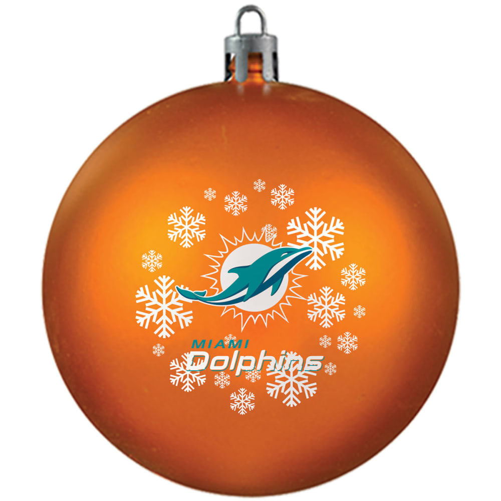 MIAMI DOLPHINS Shatterproof Ball Ornament 1 SIZE