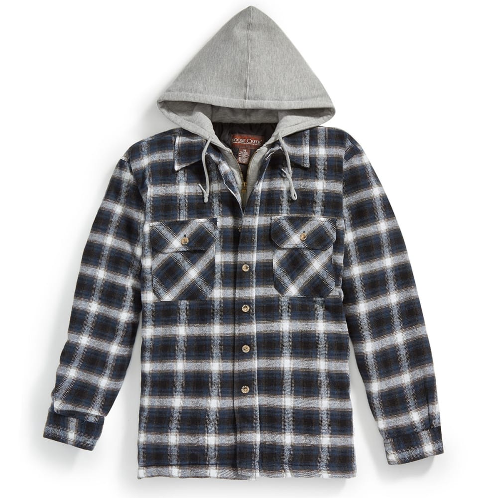 MOOSE CREEK Men's Quilted Hooded Flannel Jacket - Bob’s Stores