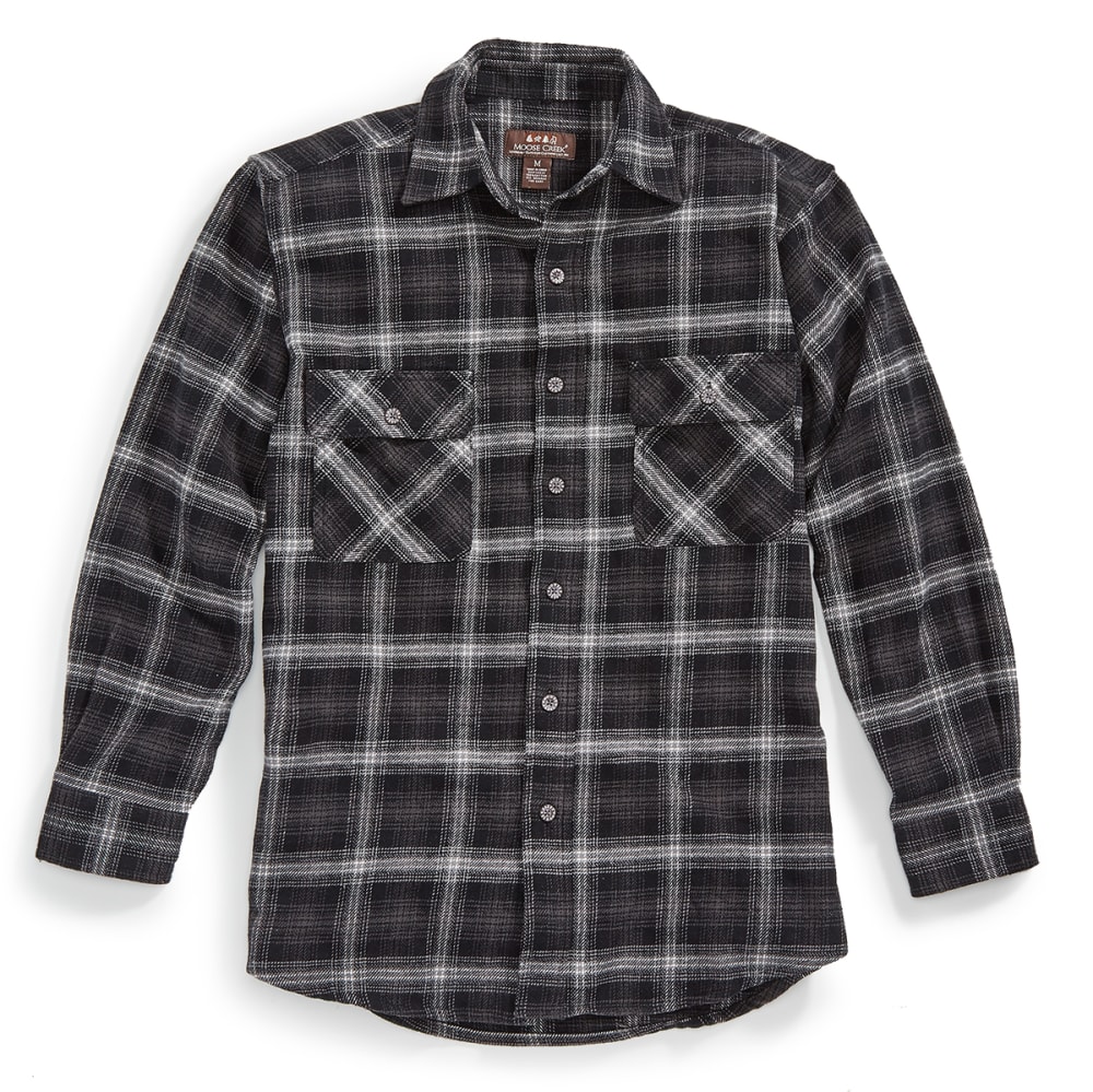 MOOSE CREEK Men's Brawny Flannel Plaid Long-Sleeve Shirt - Bob’s Stores