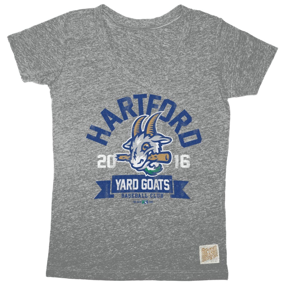 HARTFORD YARD GOATS Women's Logo Heather Short-Sleeve Tee S