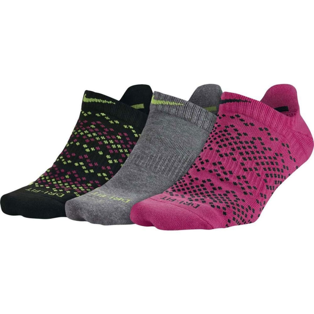 NIKE Women's Dri-FIT Graphic No-Show Running Socks, 3-Pack - Bobâs Stores