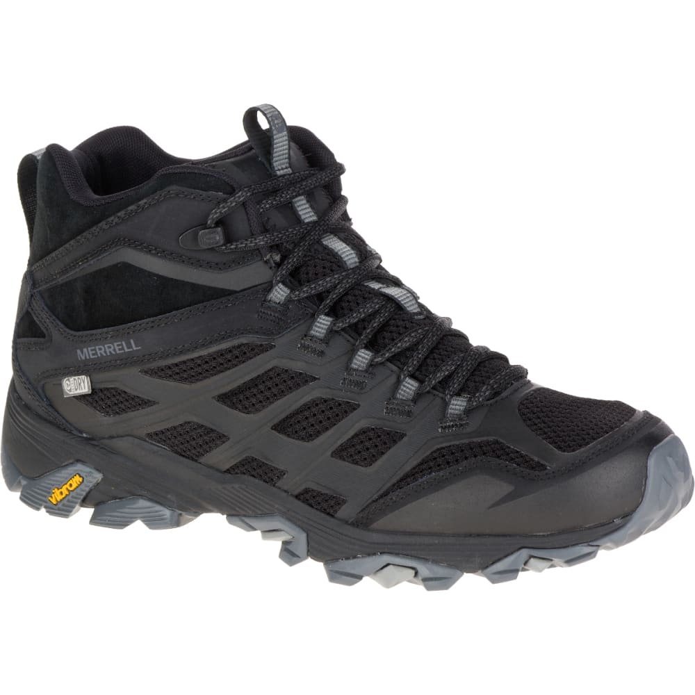 MERRELL Men's Moab FST Mid Waterproof Hiking Boots, Noire 7
