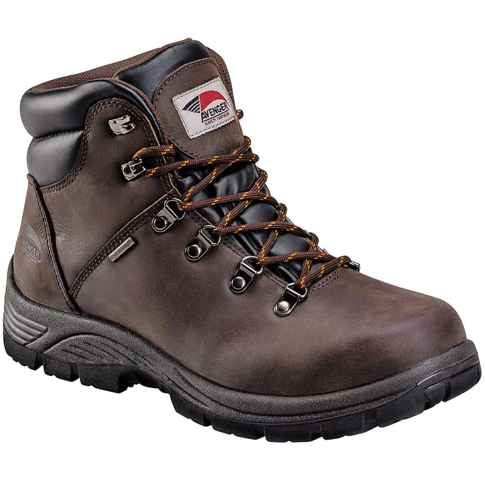 AVENGER Men's 7625 6 in. Waterproof Work Boots, Wide 7
