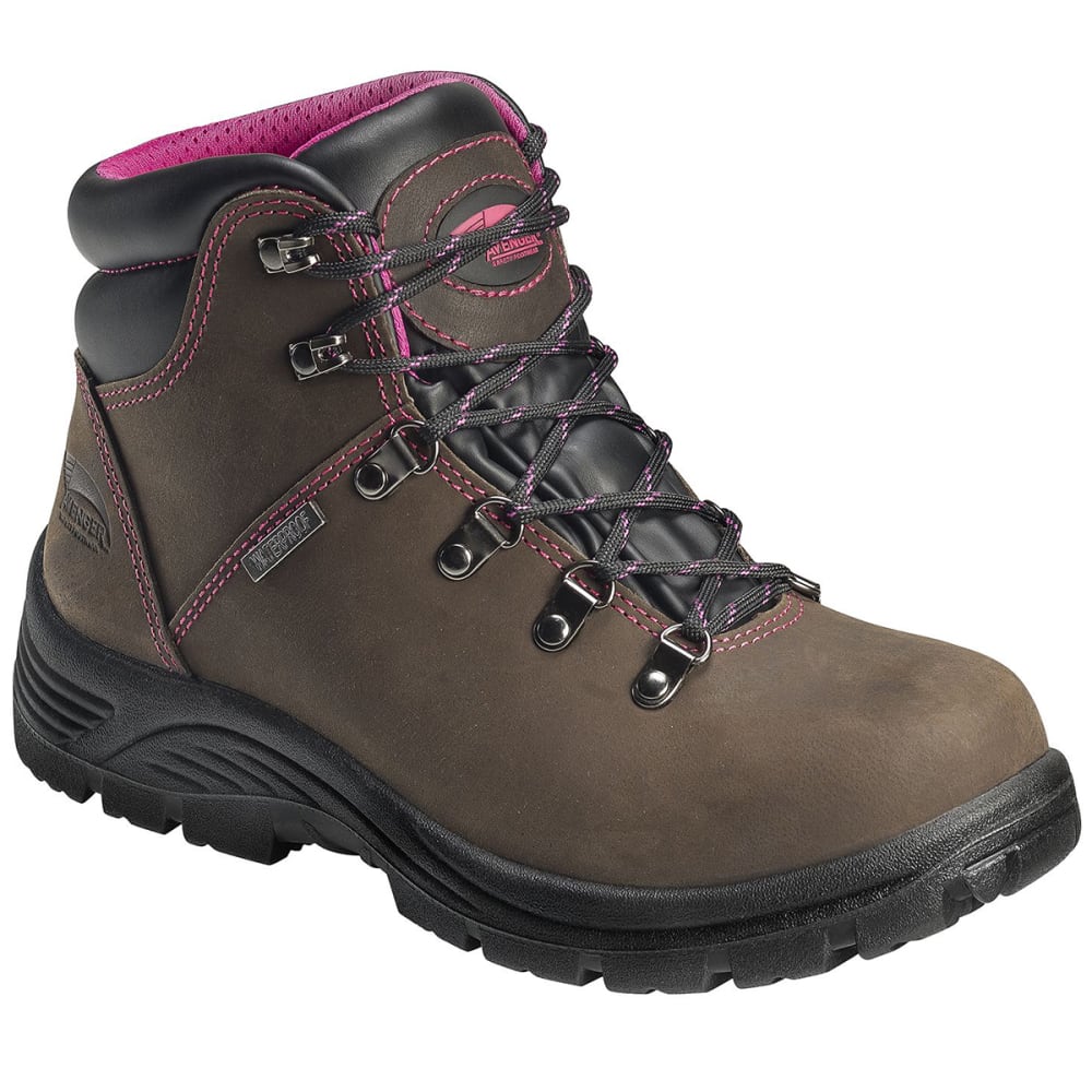 AVENGER Women's 7675 6 in. Waterproof Work Boot, Wide 6