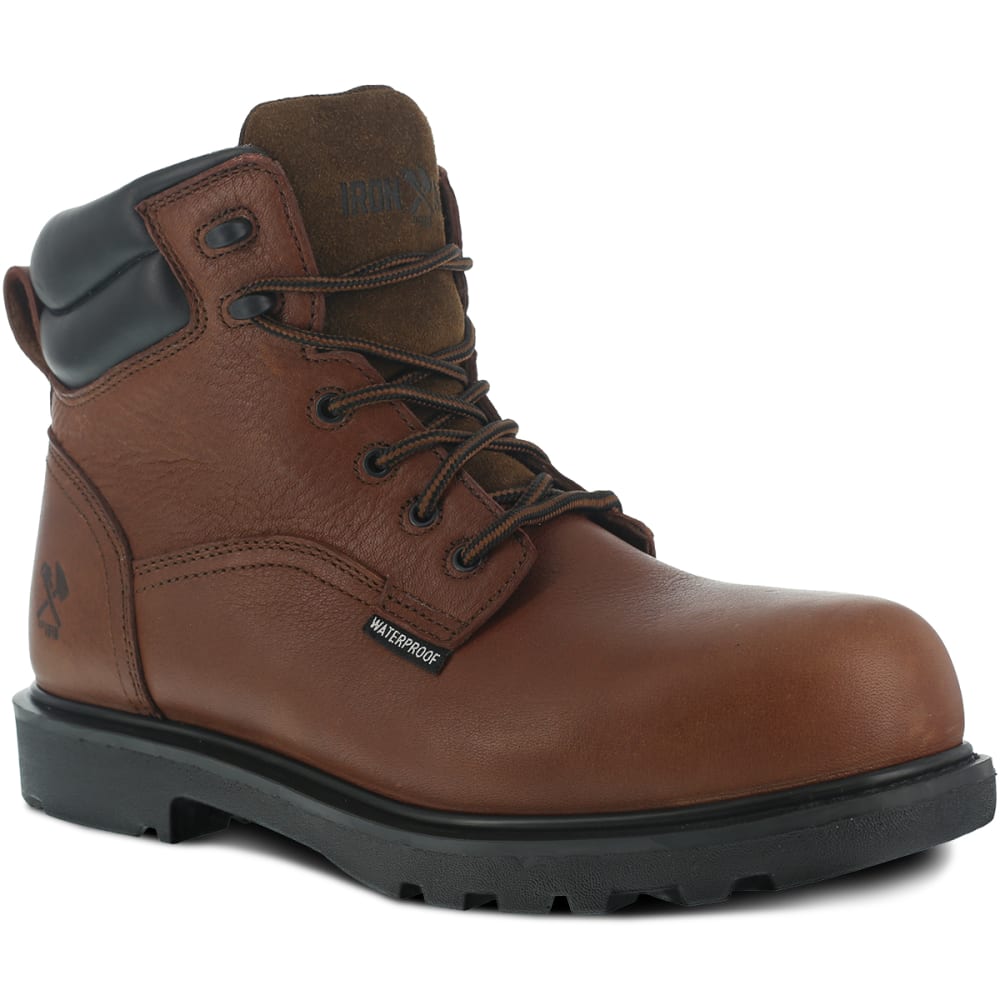 IRON AGE Men's Hauler Waterproof Work Boots, Wide Width 6