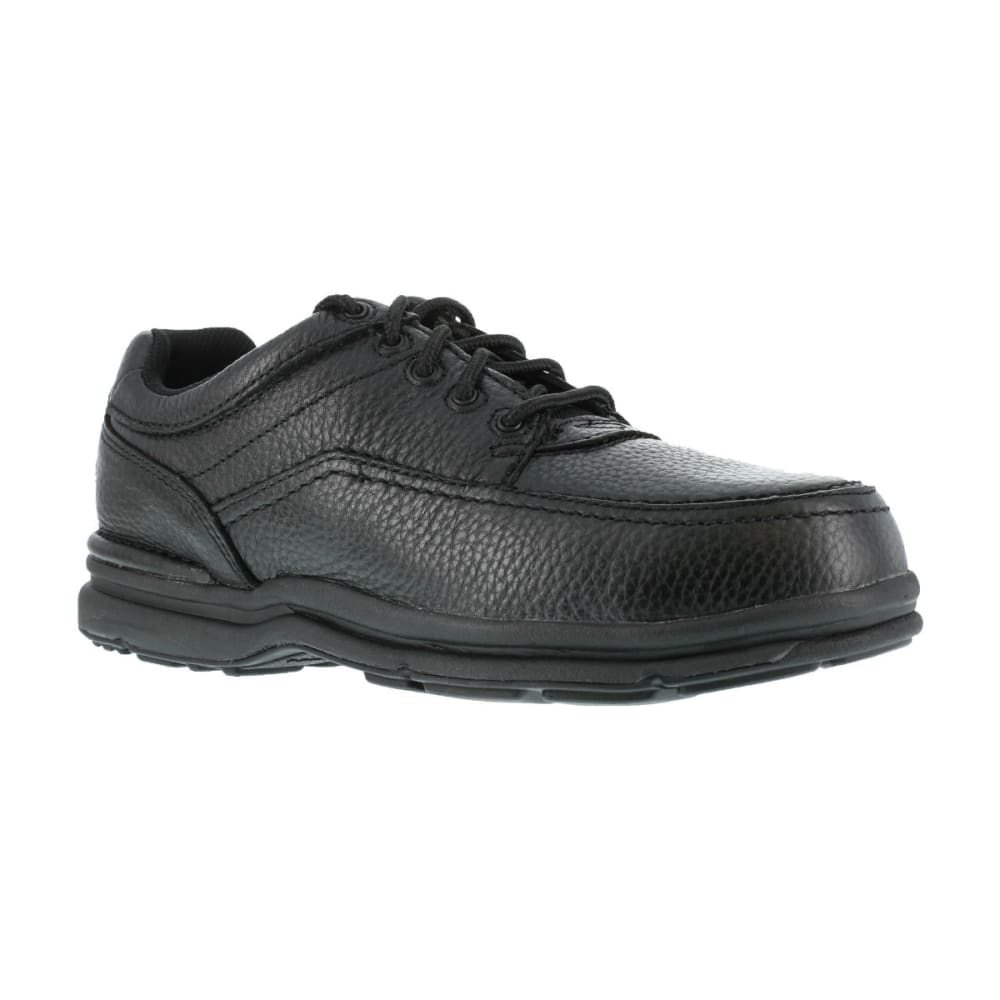 ROCKPORT WORKS Men's World Tour Steel Toe 5 Eye Tie Casual Moc Toe Oxford Shoe 7