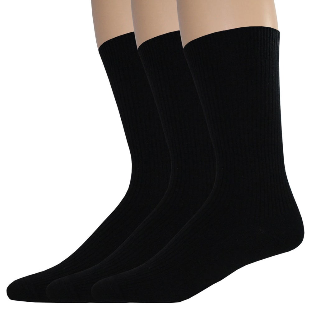 DOCKERS Men's Lightweight Crew Socks, 3 Pack 10-13