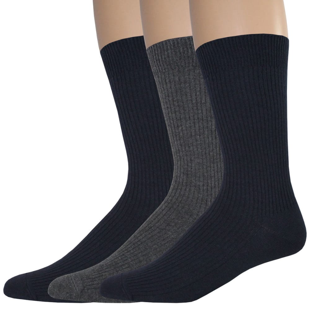 DOCKERS Men's Lightweight Crew Socks, 3 Pack 10-13
