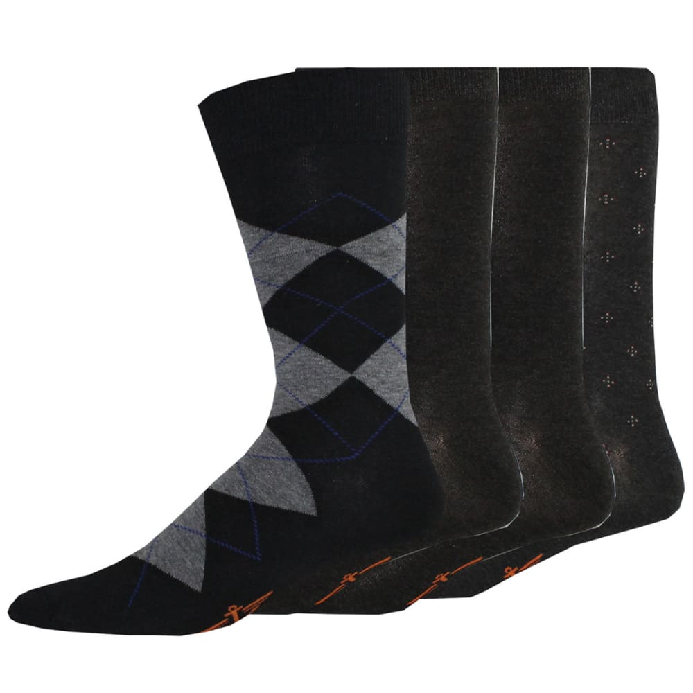 DOCKERS Men's Dress Argyle Socks, 4 Pack 10-13