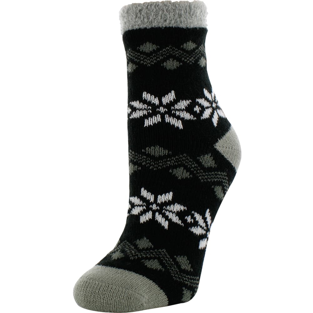 SOF SOLE Women's Fireside Large Snowflake Print Socks M
