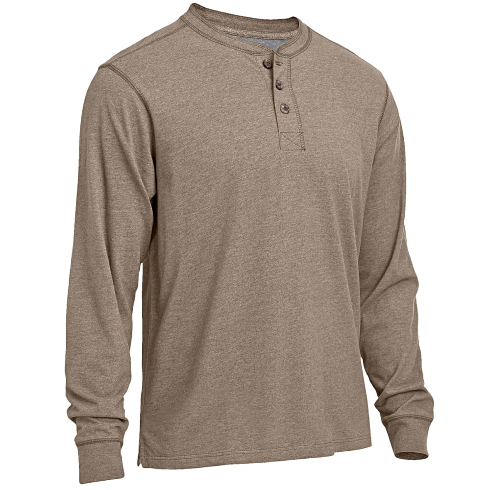 RUGGED TRAILS Men's Sueded Heather Henley Shirt - Bob’s Stores