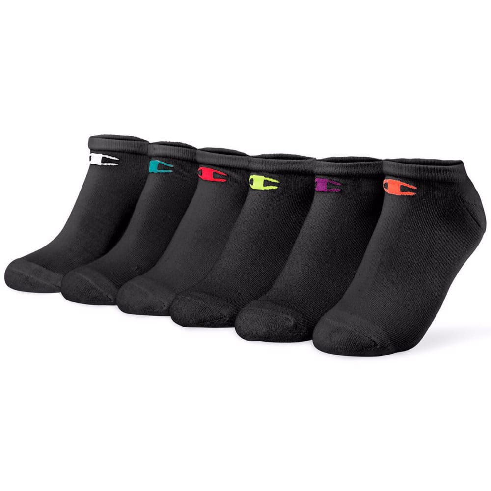 CHAMPION Women's Low Cut Socks, 6 Pack 9-11