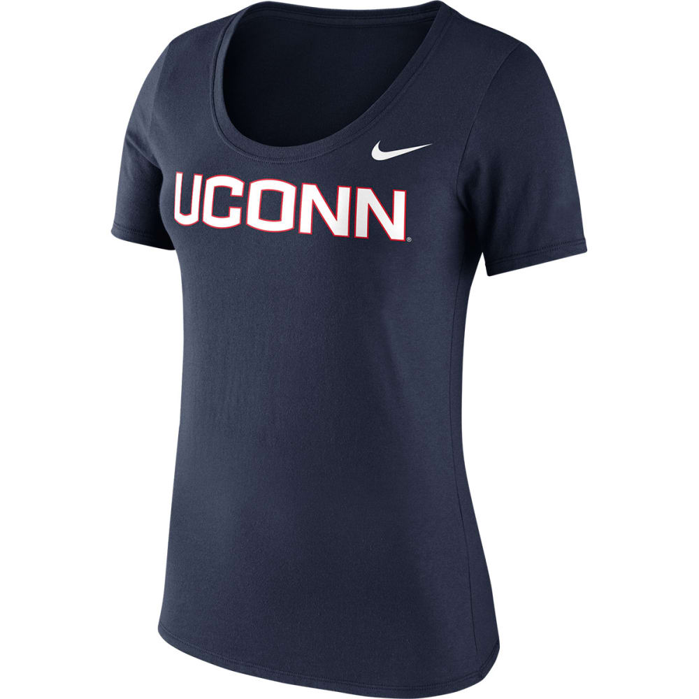 UCONN Women's Nike Logo Scoop Neck Short Sleeve Tee S