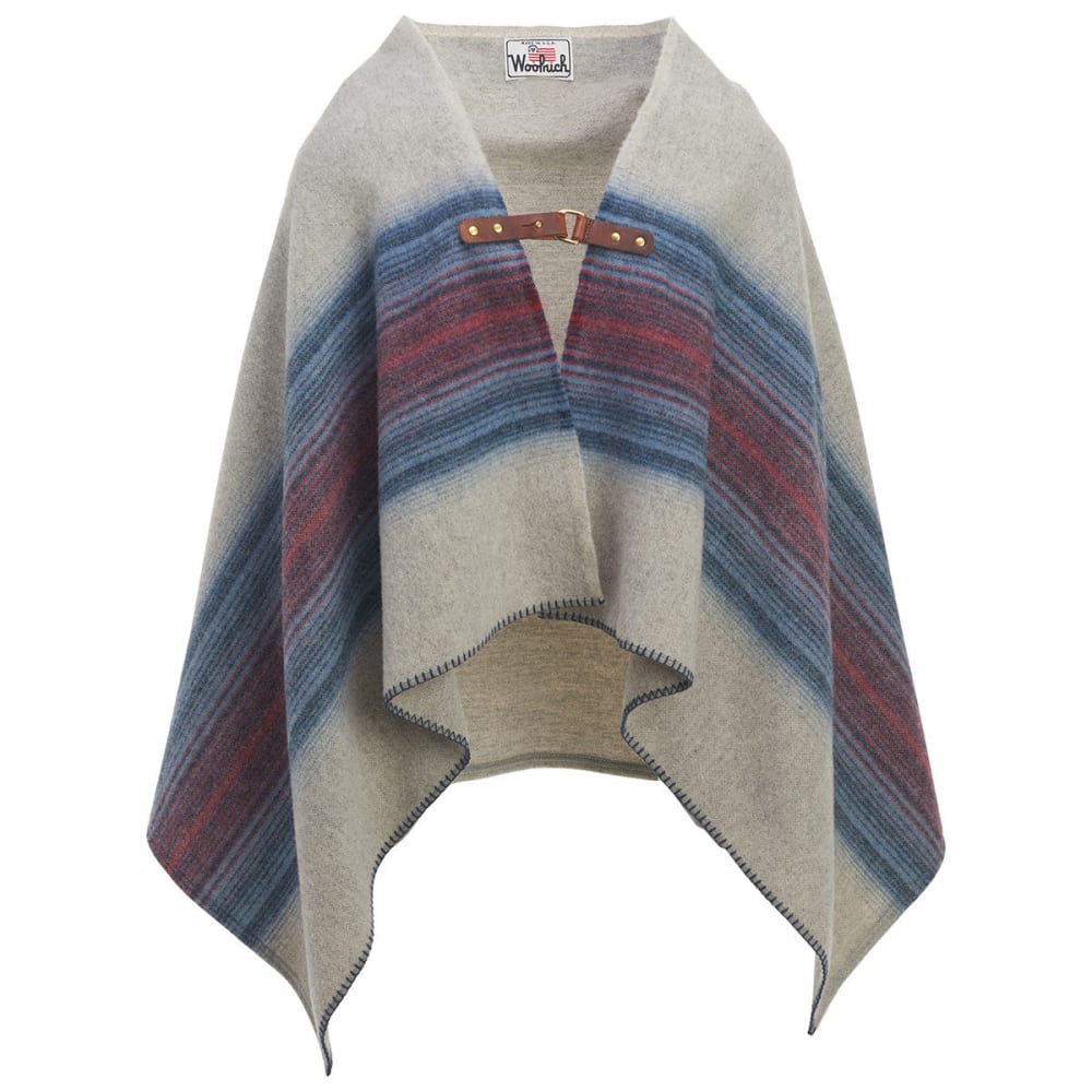 WOOLRICH Fireside II Wool Blanket Poncho ONE SIZE
