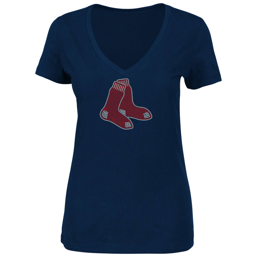 BOSTON RED SOX Women's Dream of Diamonds Short-Sleeve Tee S