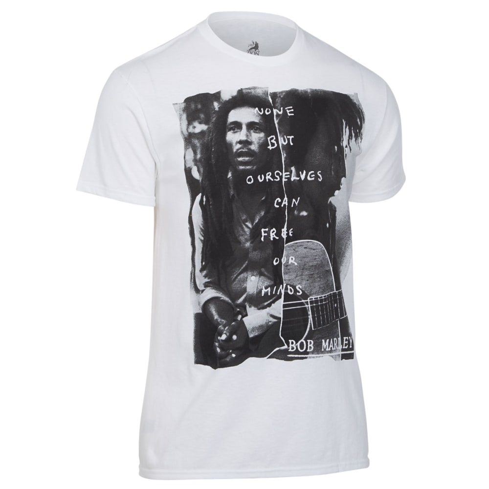 ZION ROOTSWEAR Guys' Bob Marley Free Our Minds Short-Sleeve Tee - Bob’s ...