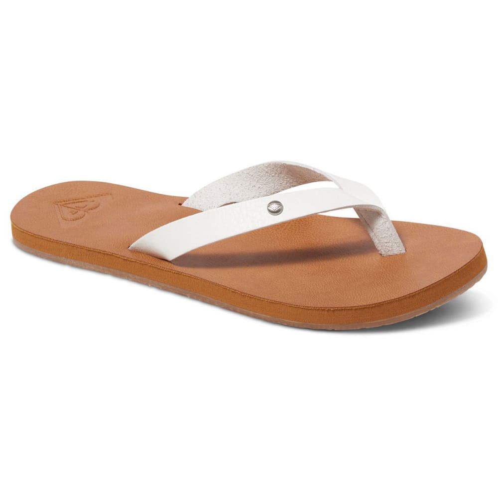 ROXY Women's Jyll Flip Flops, White - Bobâs Stores