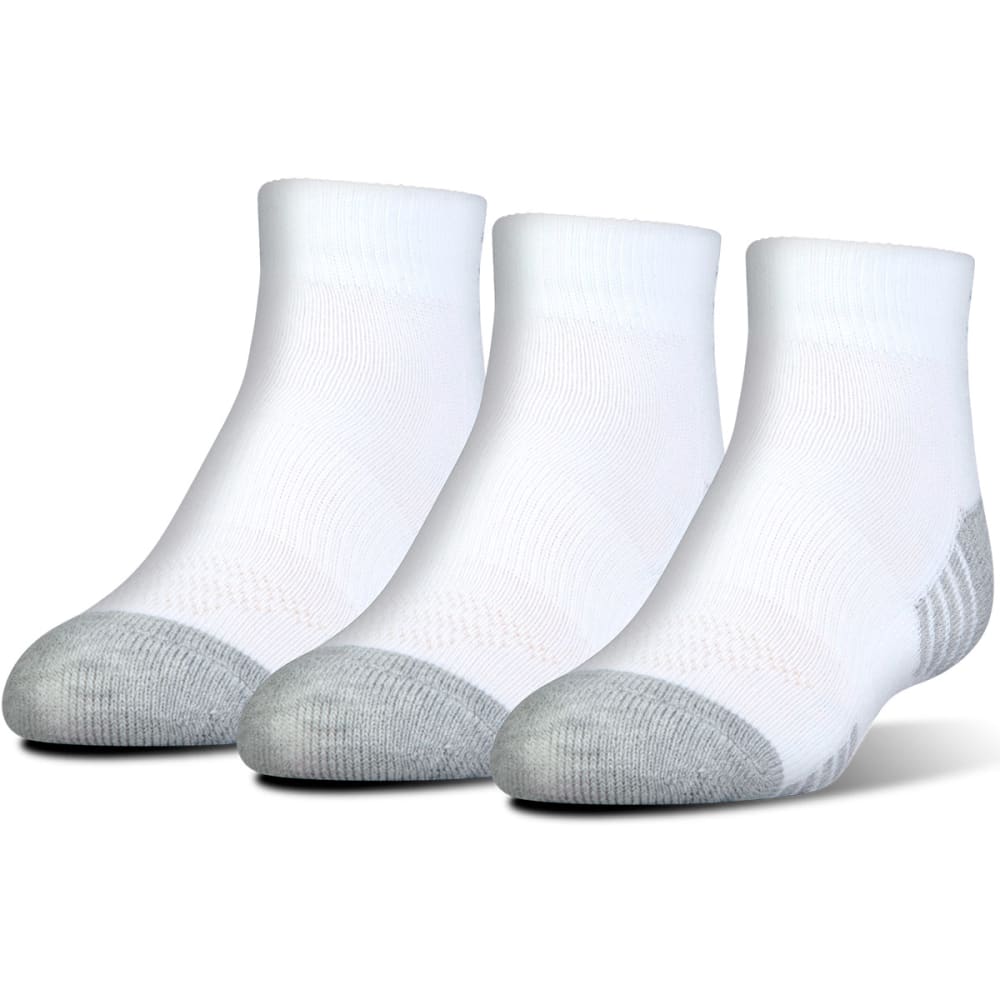 UNDER ARMOUR Men's Heatgear Low-Cut Socks, 3 Pack L