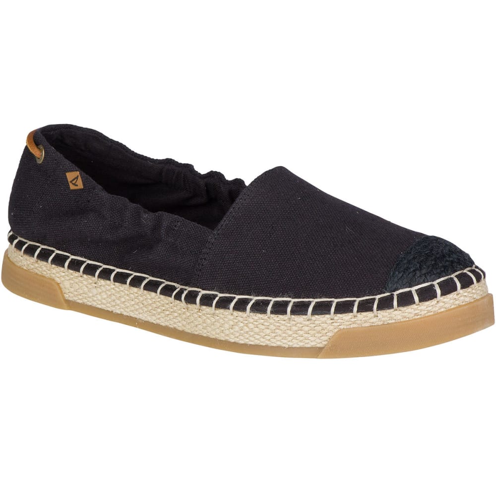 SPERRY Women's Laurel Reef Espadrille Shoes, Black 5