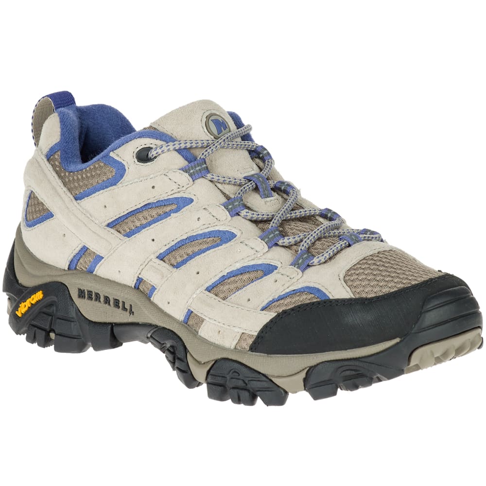MERRELL Women's Moab 2 Ventilator Hiking Shoes, Aluminum/Marlin 6