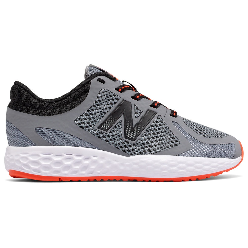 NEW BALANCE Boys' 720v4 Running Shoes, Grey/Orange 3.5