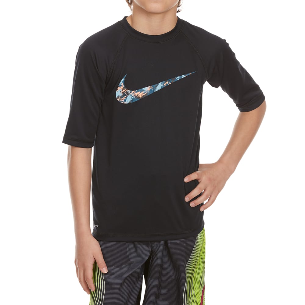 NIKE Boys' Watercamo Short-Sleeve Swim Top S