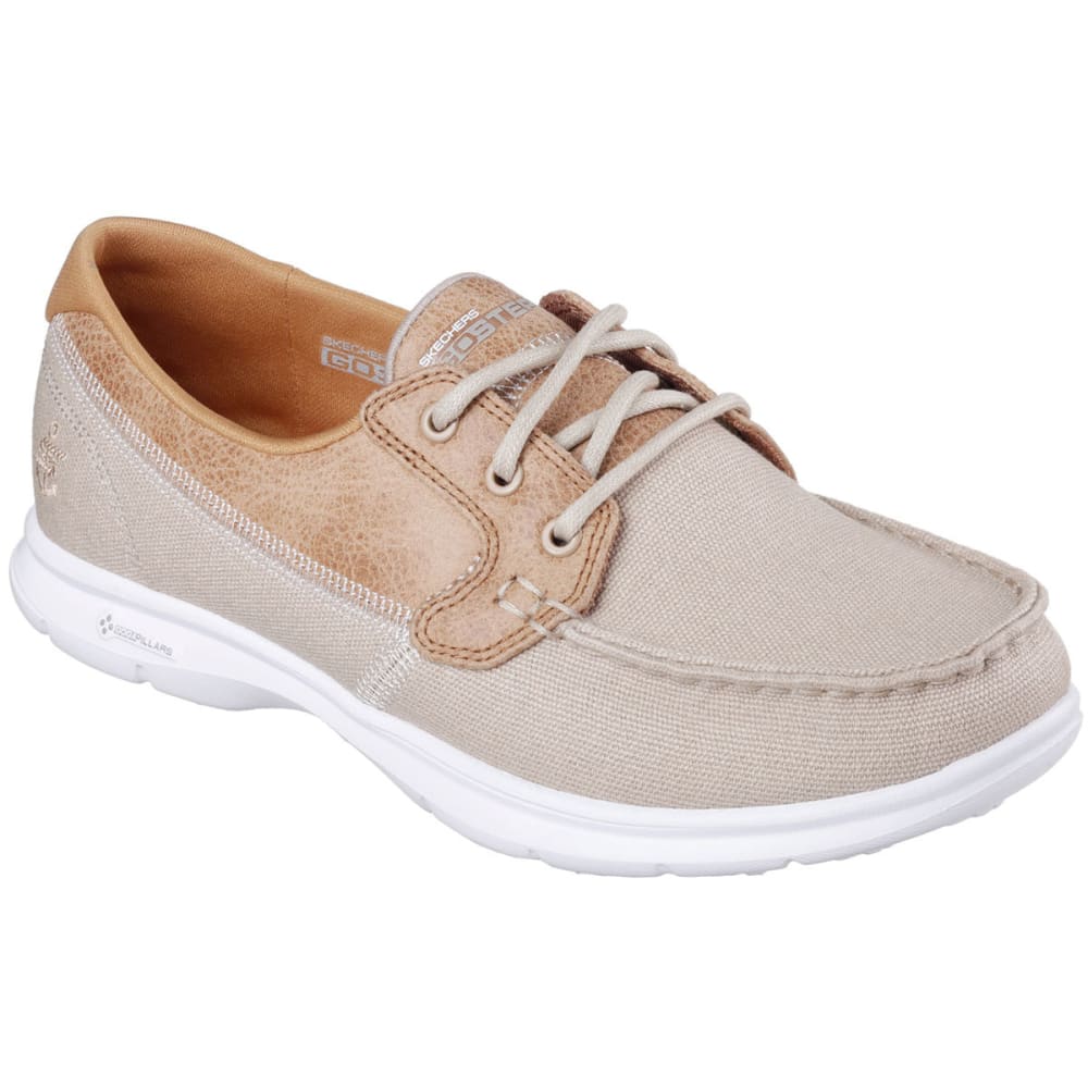 SKECHERS Women's Go Step - Seashore Boat Shoes, Natural - Bob’s Stores