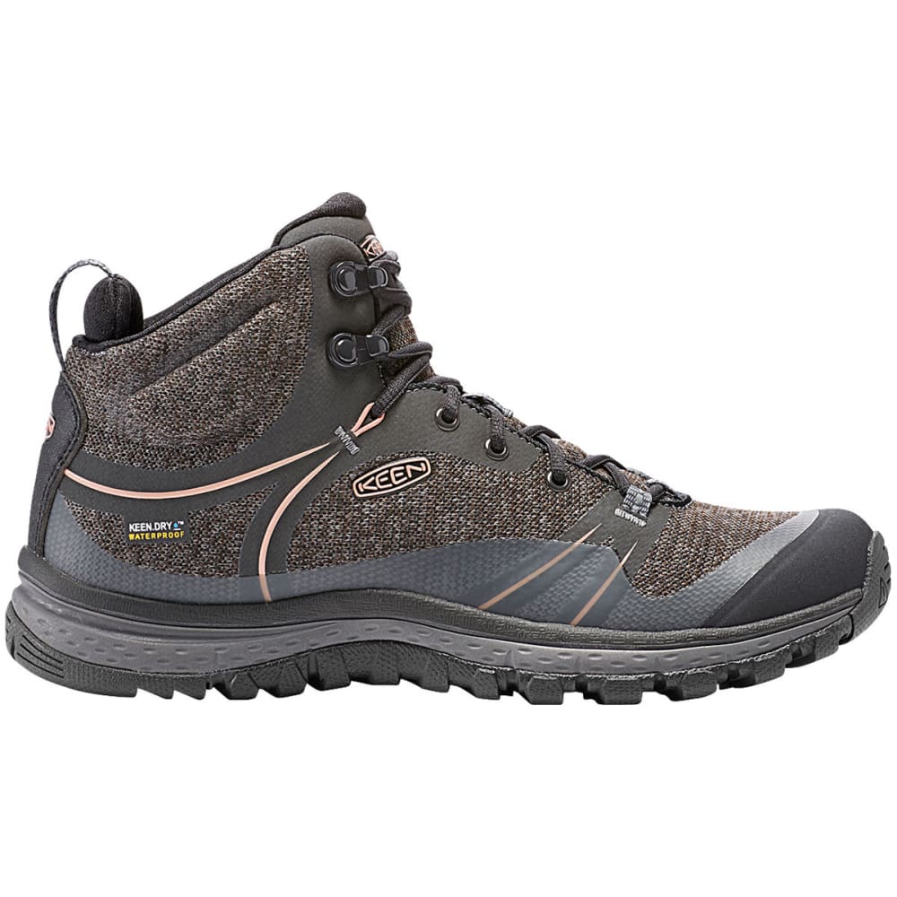 KEEN Women's Terradora Mid Waterproof Hiking Boots, Raven 6